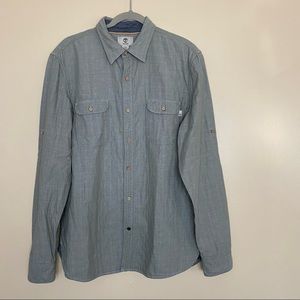 Men’s Timberland 100% cotton long sleeve, button down shirt, size L
